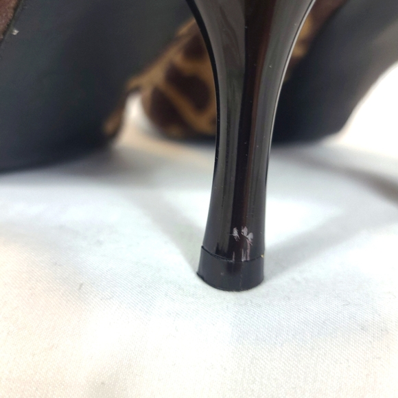 ANIMAL PRINT NINE & CO HEELS - Picture 3 of 6